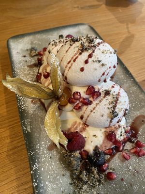Pomegranate & Rose mess  at Beck Hall in Malham