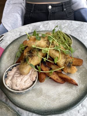 Banana blossom & chips  at Beck Hall in Malham