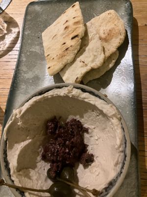 very good hummus at Beck Hall in Malham