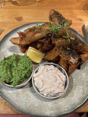 Fish n chips  at Beck Hall in Malham