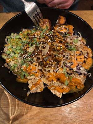 Korean rice bowl  at Beck Hall in Malham