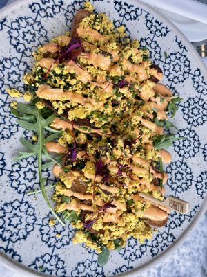 Scrambled tofu   at Beck Hall in Malham