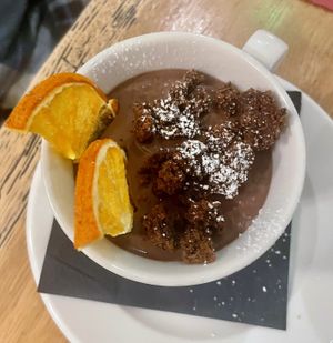 Chocolate pot  at Beck Hall in Malham