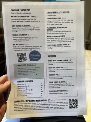 Menu spring 2026  at Beck Hall in Malham
