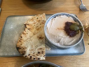 White Bean Hummuss  at Beck Hall in Malham