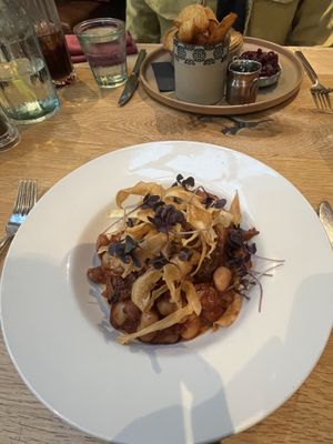 Wild Mushroom & Butterbean Ragu  at Beck Hall in Malham
