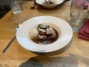 Chocolate Bread & Butter Puddingg  at Beck Hall in Malham