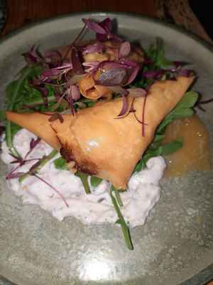 Samosa (small plate) at Beck Hall in Malham