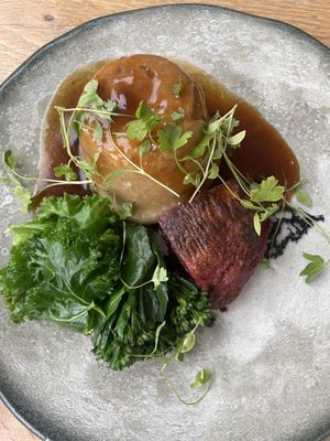Guinness beef pud  at Beck Hall in Malham