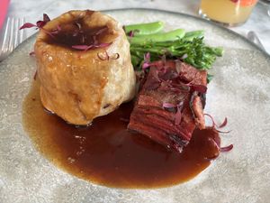 Suet pudding   at Beck Hall in Malham
