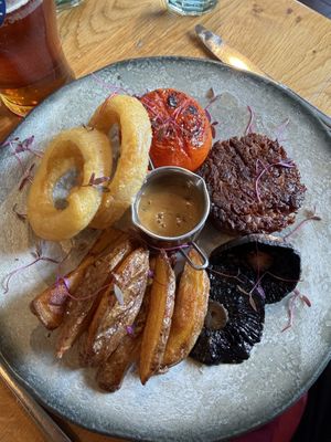 Steak and chips   at Beck Hall in Malham