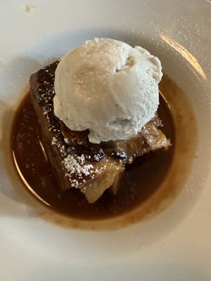 Chocolate bread and butter pudding   at Beck Hall in Malham