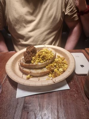 Plant breakfast on toast at Plant Bar  in Derby