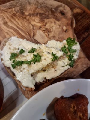 Garlic bread at Plant Bar  in Derby