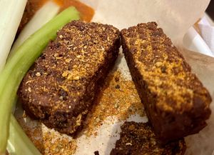 Seitan that came out like a cracker (2/5 ⭐️)  at Fire On The Mountain - Wash Park in Denver