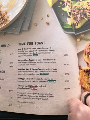 Avocado toast is another vegan option at Mugg & Bean in Limpopo