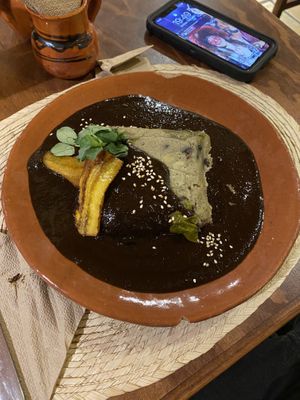 Tamal de mole   at Na Tlali in Mexico City