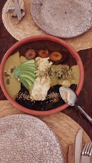 Enmoladas at Na Tlali in Mexico City