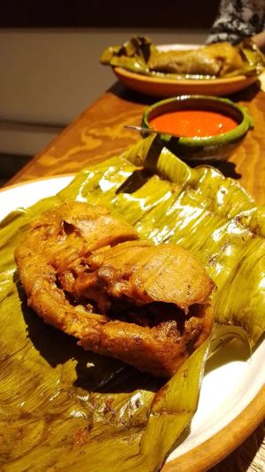 Tamal de Cochinita Pibil (not the best light /picture) at Na Tlali in Mexico City