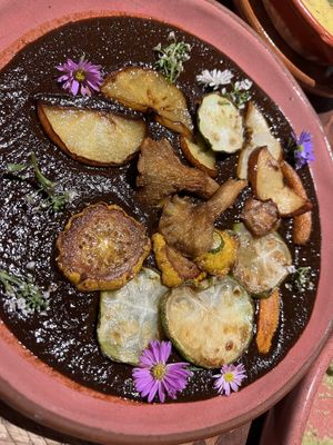 Mole a little strong Negro  at Na Tlali in Mexico City