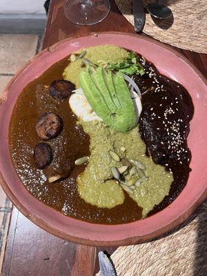 Enmoladas pintadas   at Na Tlali in Mexico City