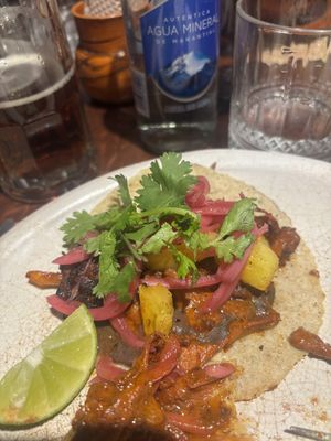 Mushroom tacos   at Na Tlali in Mexico City