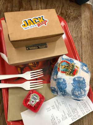 Meal at LEON - Canary Wharf in London