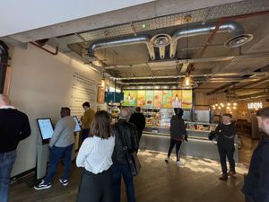 Leon counter with touchpad ordering  at LEON - Horseferry in London