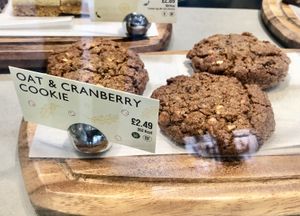 Oat and cranberry cookie  at LEON - Manchester Piccadilly in Manchester