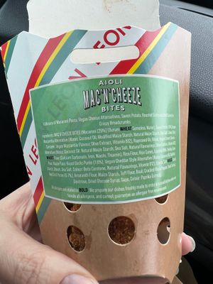 Mac and cheese bites (Vegan) at LEON - Norton Canes in Cannock