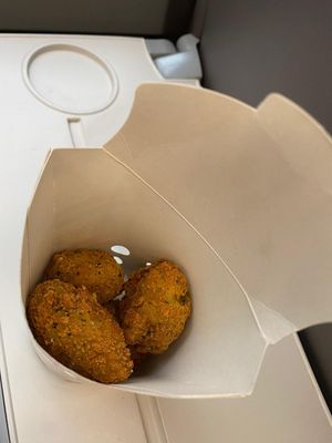 Aioli Mac & Cheeze Bites at LEON - Paddington in West London