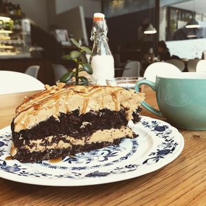 Vegan peanut& salted caramel cake at Cafe Isla in Stuttgart