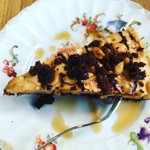 Vegan snickers cake  at Cafe Isla in Stuttgart