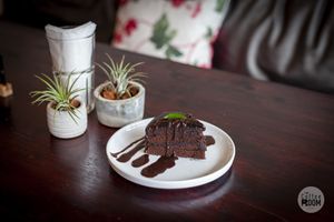 Chocolate Cake at The Coffee Room in Koh Samui