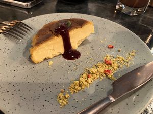 Basque cheesecake at BaganHood 蔬食餐酒館 in Taipei