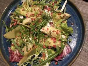 Artichoke and arugula salad (NT$320) at BaganHood 蔬食餐酒館 in Taipei