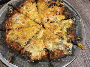 Cheese party pizza (NT$320) at BaganHood 蔬食餐酒館 in Taipei