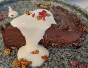 Raw Chocolate Tart at BaganHood 蔬食餐酒館 in Taipei