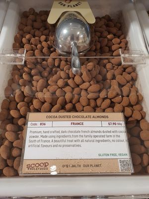 Cocoa Dusted Chocolate Almonds at Scoop Wholefoods - Tanglin Mall in Central Singapore