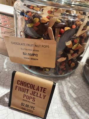 Chocolate fruit nuts pops at Scoop Wholefoods - Tanglin Mall in Central Singapore