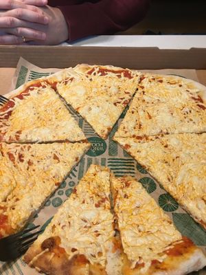 Daiya cheese and tomato sauce vegan pizza  at Whole Foods Market - Cambie in Vancouver