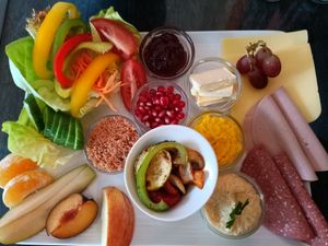 Large breakfast (€14) at Monkey Mind in Berlin