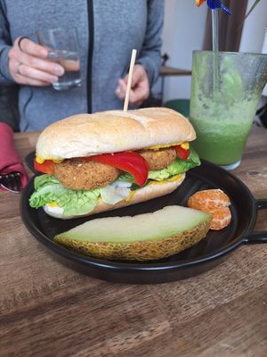 Falafel-Baguette at Monkey Mind in Berlin