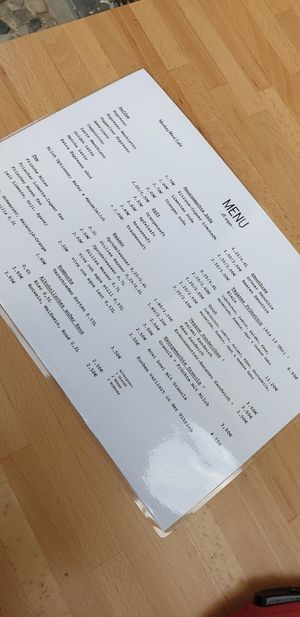 Menu at Monkey Mind in Berlin