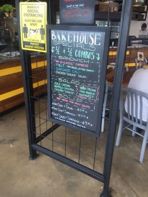 Today’s menu  at Sunflower Bakehouse in Nashville