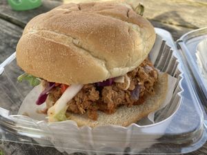 BBQ chicken sandwich  at Sunflower Bakehouse in Nashville