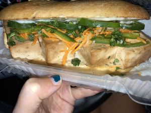 Tofu Bahn mi! Yuuuuum at Sunflower Bakehouse in Nashville