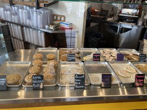 It is recommended to get your bakery items early - vegan & non-vegans eat here because the food is so delicious   #Veganuary at Sunflower Bakehouse in Nashville