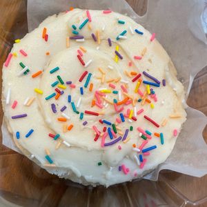 Frosted sugar cookie at Sunflower Bakehouse in Nashville