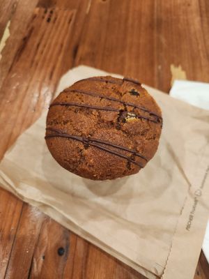 Chocolate chip pumpkin muffin at Sunflower Bakehouse in Nashville